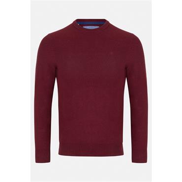 Benetti Dawson Crew Neck Jumper Wine