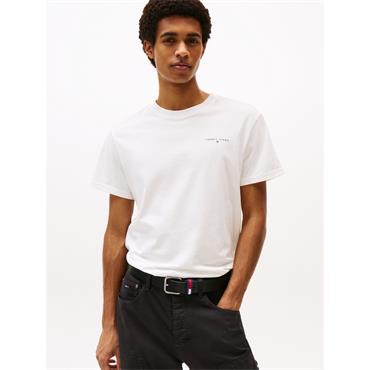 Tommy Jeans Slim Linear Tee Ecru