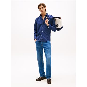Tommy Hilfiger Flex Poplin Fake Shirt Navy