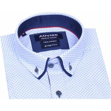 Advise AD902 Shirt White-Blue