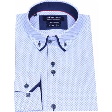 Advise AD902 Shirt White-Blue