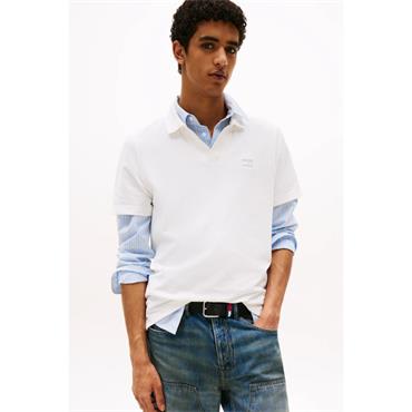 Tommy Jeans Skipper Collar Polo Oatmeal