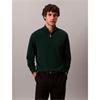 Calvin Klein Merino 1/4 Zip Jumper Green