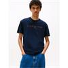 Tommy Jeans Reg Linear Logo Tee Navy