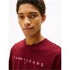 Tommy Jeans Reg Linear Logo Tee Wine