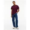 Tommy Jeans Reg Linear Logo Tee Berry