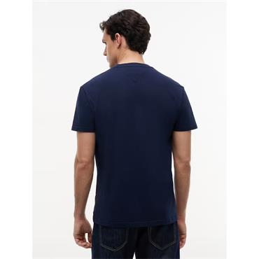 Tommy Jeans Reg Linear Logo Tee Dark Blue