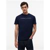 Tommy Jeans Reg Linear Logo Tee Dark Blue