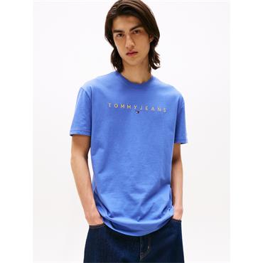 Tommy Jeans Reg Linear Logo Tee Sapphire