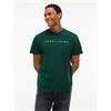 Tommy Jeans Reg Linear Logo Tee Green
