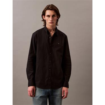 Calvin Klein Jeans Solid Classic Oxford Button-Down Shirt Black