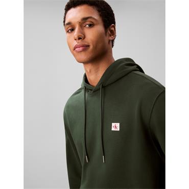 Calvin Klein Jeans Terry Badge Hoodie Green