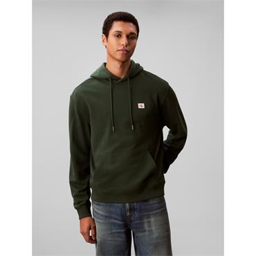 Calvin Klein Jeans Terry Badge Hoodie Green