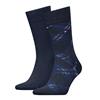 Tommy Hilfiger 2 Pack Check Socks Navy