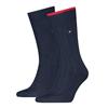 Tommy Hilfiger 2 Pack Structure Rib Socks Navy
