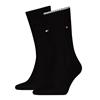 Tommy Hilfiger 2 Pack Structure Rib Socks Black