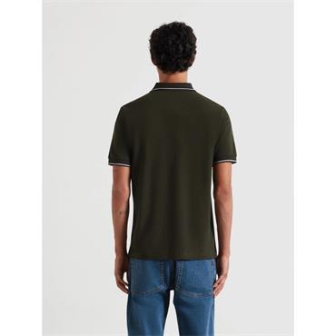 Farah Elton Gold F Tipped Polo Evergreen