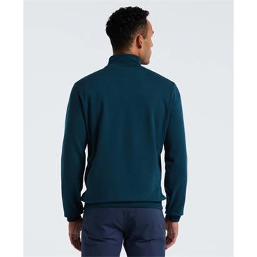 Penguin Sticker Pete Quarter Zip Sweatshirt Green