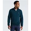 Penguin Sticker Pete Quarter Zip Sweatshirt Green