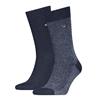 Tommy Hilfiger 2 Pack Nappy Herringbone Socks Navy