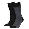 Tommy Hilfiger 2 Pack Nappy Herringbone Socks Black