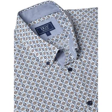 Drifter Drifter Print Shirt Blue