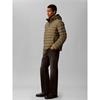 Calvin Klein Jeans Nylon Light Weight Hooded Puffer Jacket  Olive