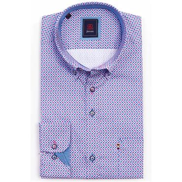 André Munich Print Shirt Rose