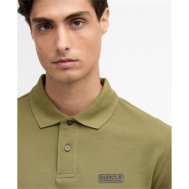 Barbour International Essential Polo Olive