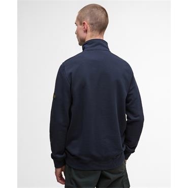 Barbour International Outline Funnel-Zip Sweatshirt Navy
