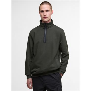 Barbour International Outline Funnel-Zip Sweatshirt Sage