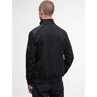 Barbour International Heysham Quilted Sweat Jacket Black