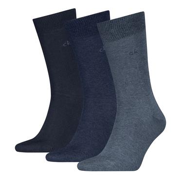 Calvin Klein 3 Pack Classic Socks Denim