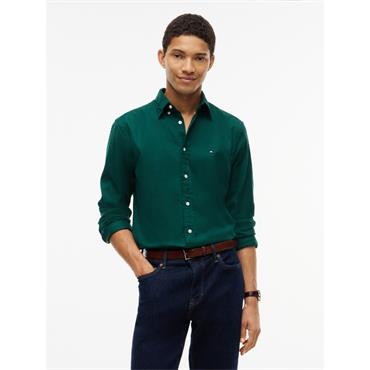Tommy Hilfiger Flex Flannel Shirt Ornamental Green