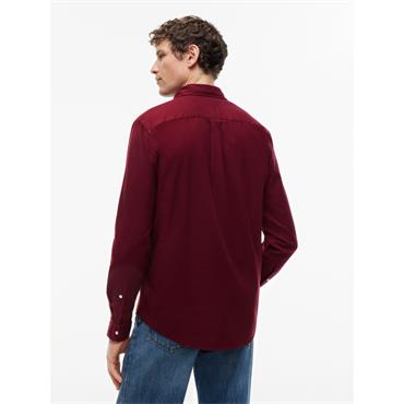 Tommy Hilfiger Flex Flannel Shirt Burgundy