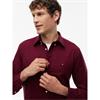 Tommy Hilfiger Flex Flannel Shirt Burgundy