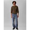 Calvin Klein Jeans Waffle Badge Sweater Olive