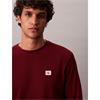 Calvin Klein Jeans Waffle Badge Sweater Red