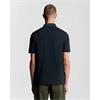 Lyle & Scott Striped Tipped Polo T-Shirt Navy