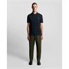 Lyle & Scott Striped Tipped Polo T-Shirt Navy