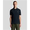 Lyle & Scott Striped Tipped Polo T-Shirt Navy