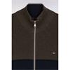 Eden Park Zip-Thru Knitted Cardigan Marine