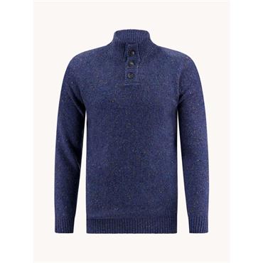 A Fish Named Fred Button Jumper Blue