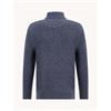 A Fish Named Fred Mock 1/4 Zip Jumper Navy