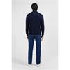Eden Park Plain Heavy Cotton 1/4 Zip Knit Marine