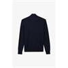 Eden Park Plain Heavy Cotton 1/4 Zip Knit Marine