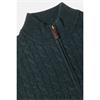 Benetti Grant 1/4 Zip Cable Knit Jumper Teal