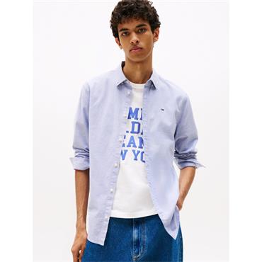 Tommy Jeans Slim Stretch Oxford Shirt Sapphire