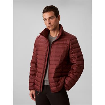 Calvin Klein Light Weight Nylon Channeled Puffer Jacket Red