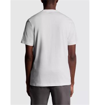 Lyle & Scott Stripe Logo Graphic T-Shirt White